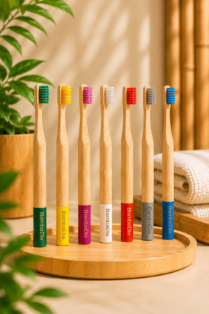 Brosse à dents en bambou – Format des Grands (dès 7 ans)