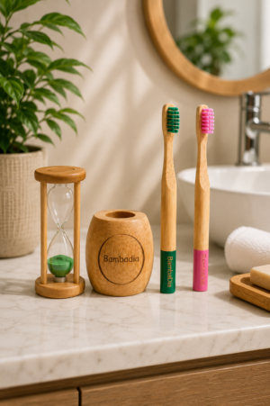 Pack  - 2 Brosses à Dents + Porte-Brosse + Sablier (dès 7 ans)