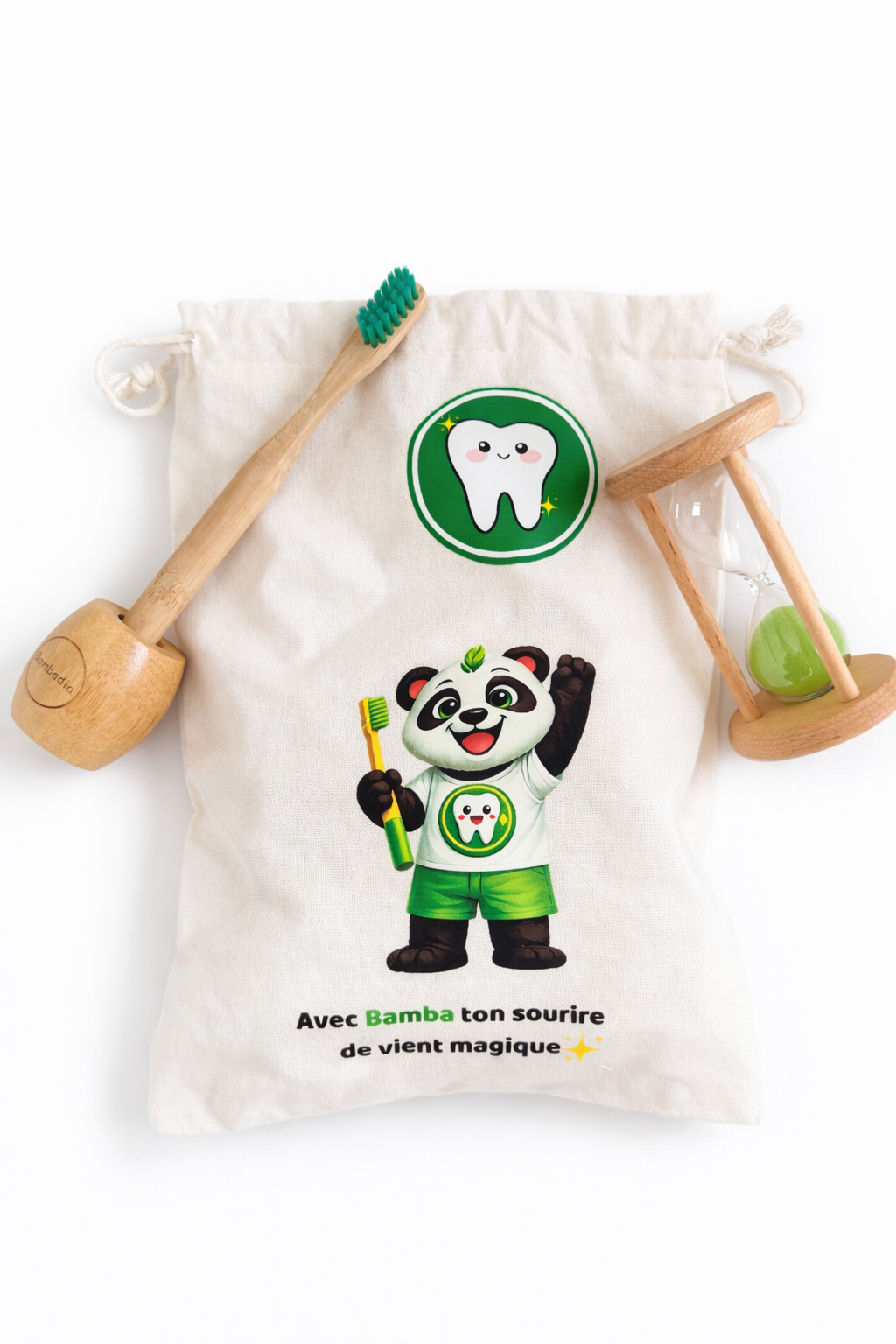 🌿 Le pochon Bambadia – Le rituel du brossage enfin adopté