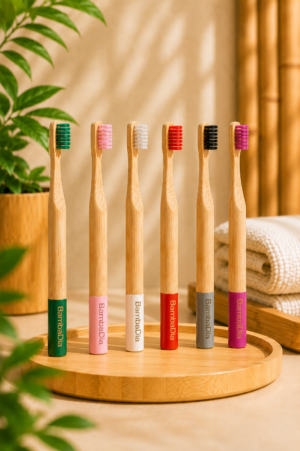 Brosse à dents en bambou – Format des Grands (dès 7 ans)