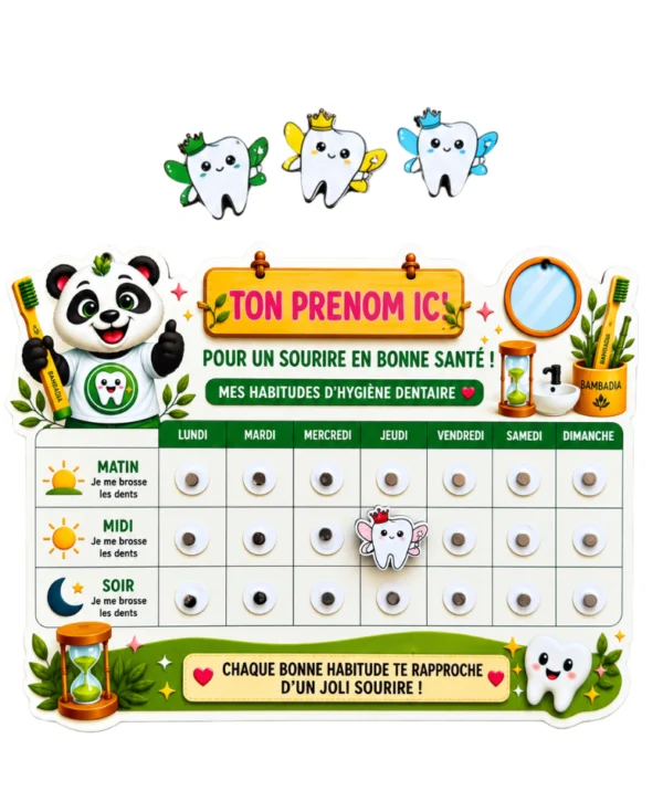 Tableau de suivi du brossage pour enfant